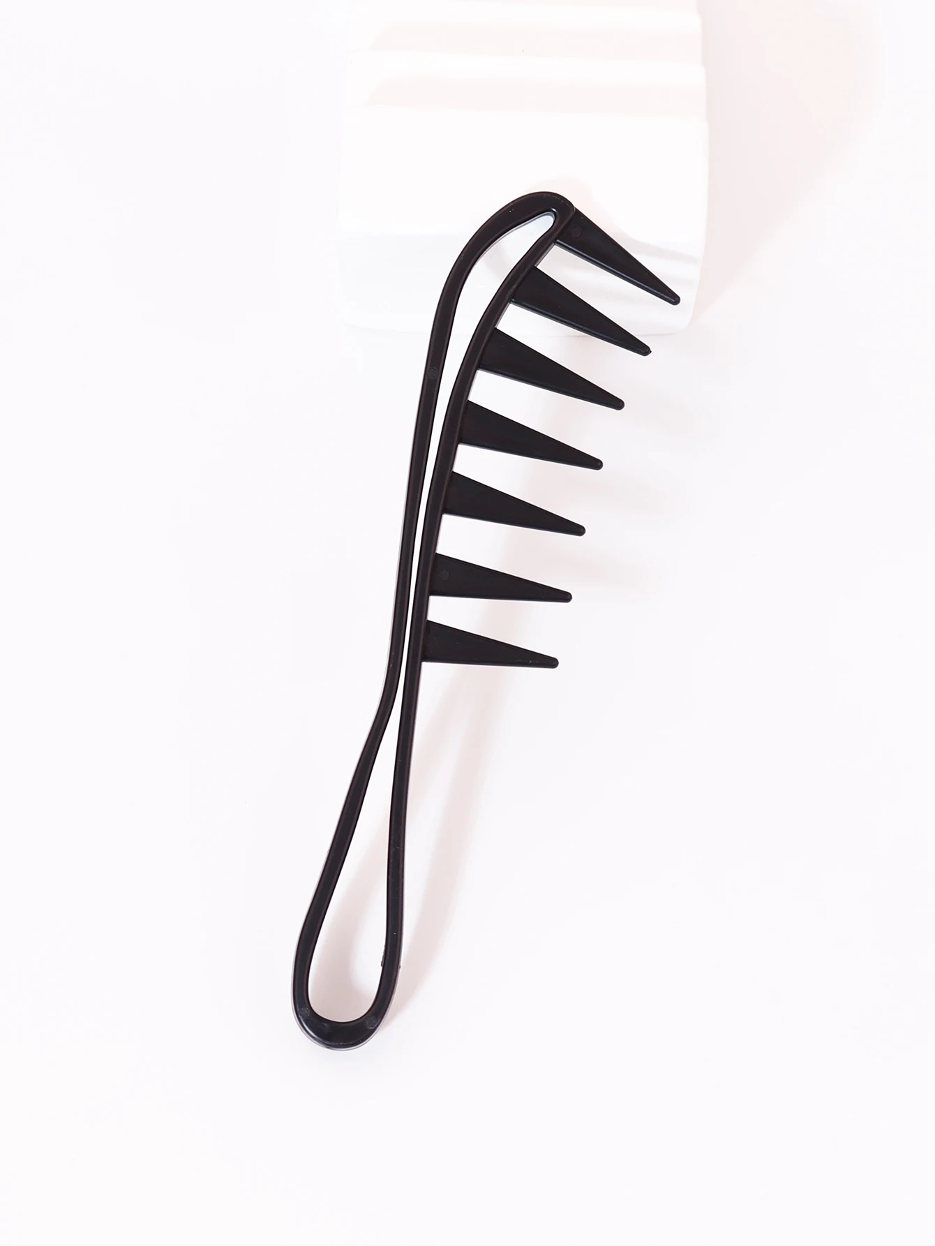 Detangling Wide Comb - 1PC ワイドティースシュンヘアコーム – プラスチック製マッサージ＆カーリングコーム、本物の髪の毛ウィッグ用サロンヘアスタイリングツール