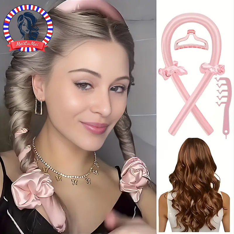 Detangling Wide Comb - 加熱されていないカーリングセット,ヘアスティック,ヘッドバンドクリップ,大きな歯,日曜大工の櫛,4 in 1,5個