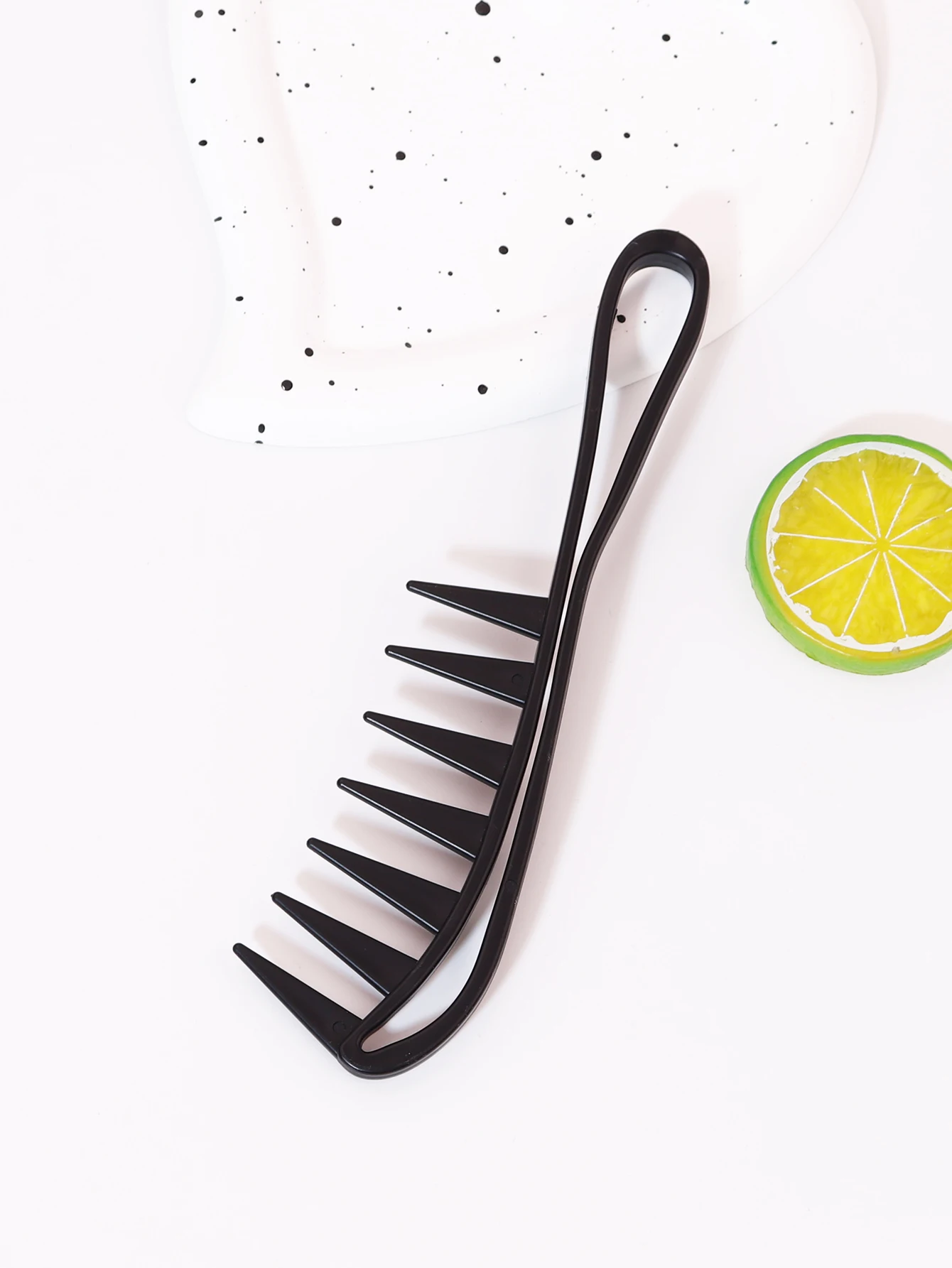 1PC ワイドティースシュンヘアコーム – プラスチック製マ - Detangling Wide Comb のレビューと価格
