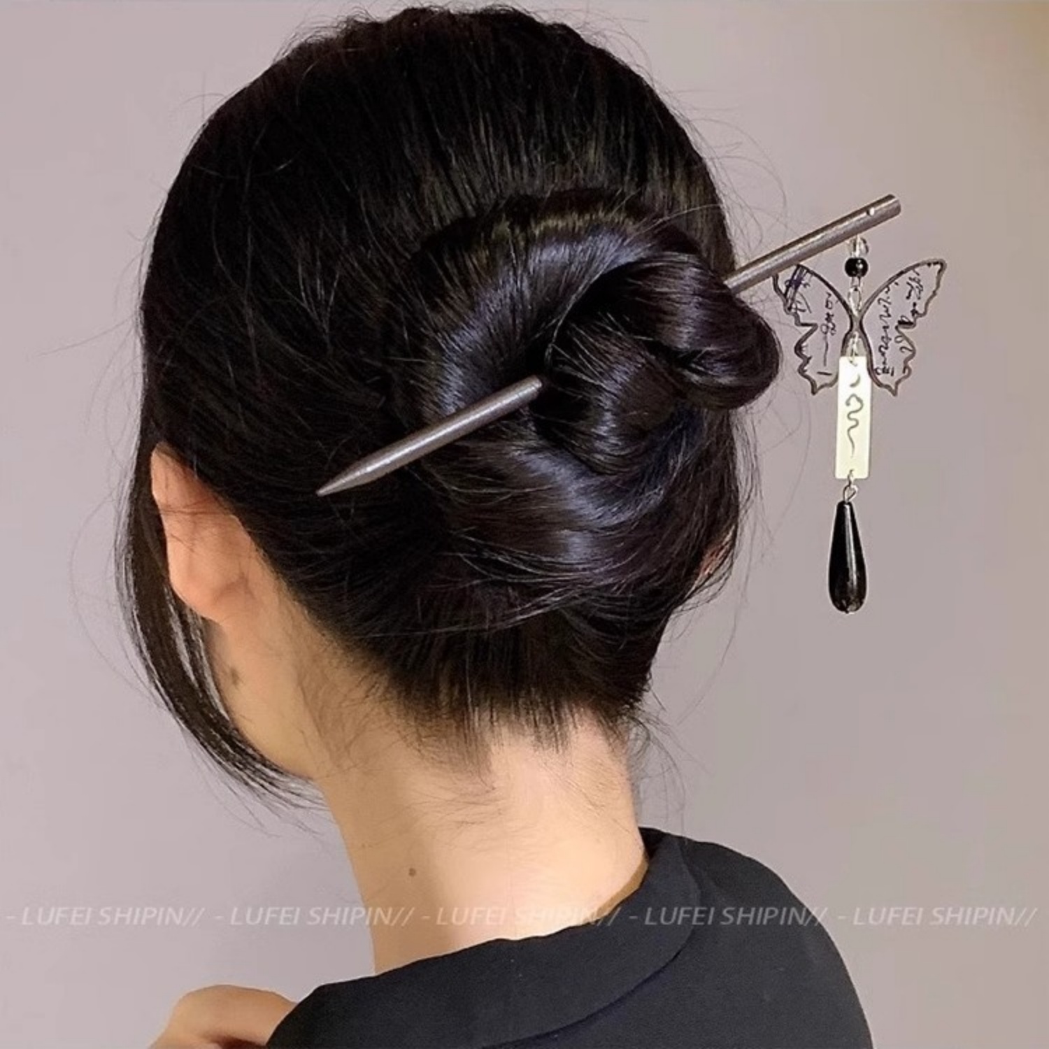 ライト高級木製タッセルヘアピン女性のためのヴィンテージインク - Hair Care Ingredients のレビューと価格