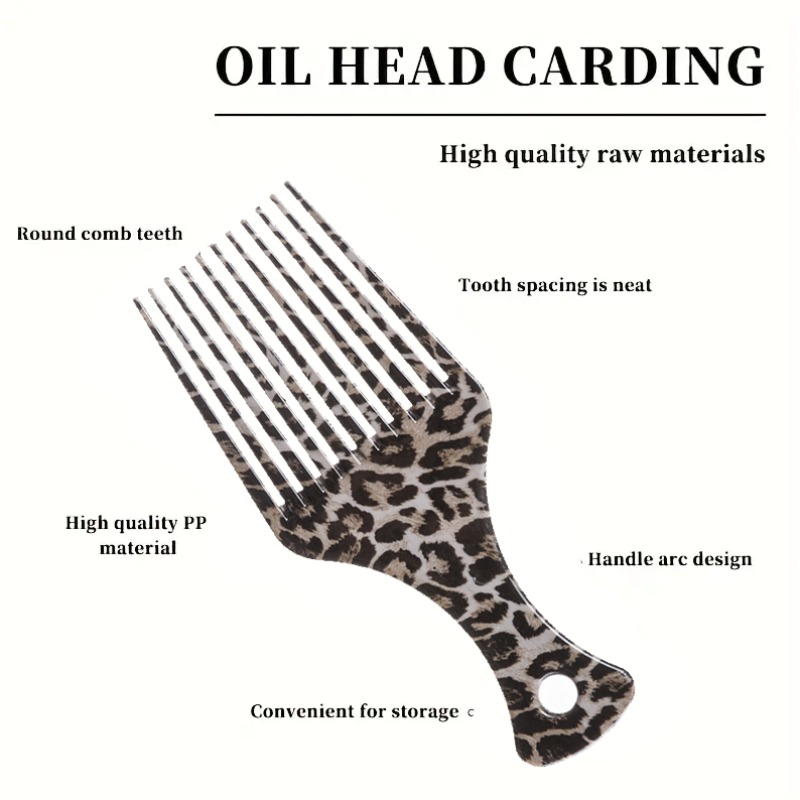 アフロコーム ワイド歯 自然な巻き毛用 ヒョウ柄 スムーズス - Detangling Wide Comb のレビューと価格