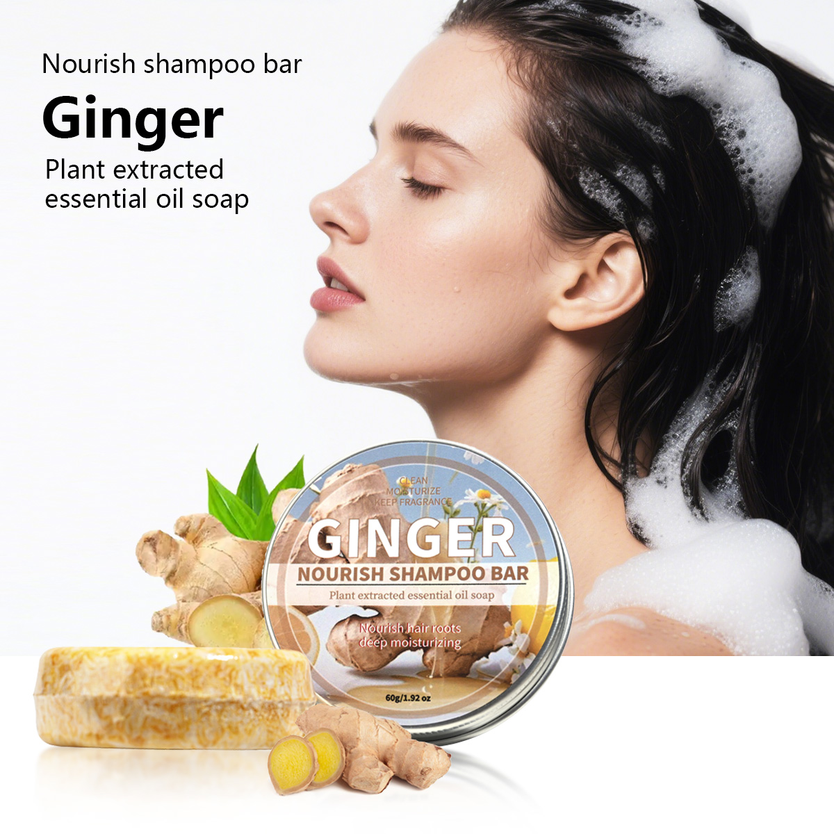 ジンジャー エッセンシャル オイル シャンプー バー、植物エ - Hair Care Pantene のレビューと価格