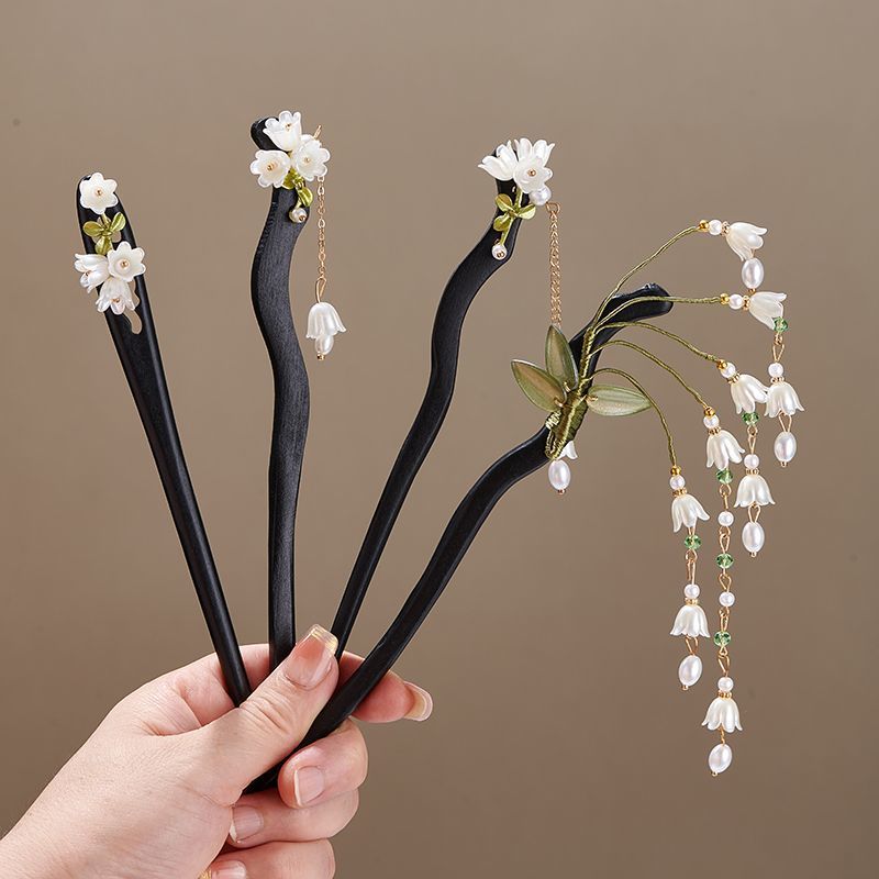 木製フラワーヘアピンヴィンテージ Convallaria M - Hair Care Ingredients のレビューと価格