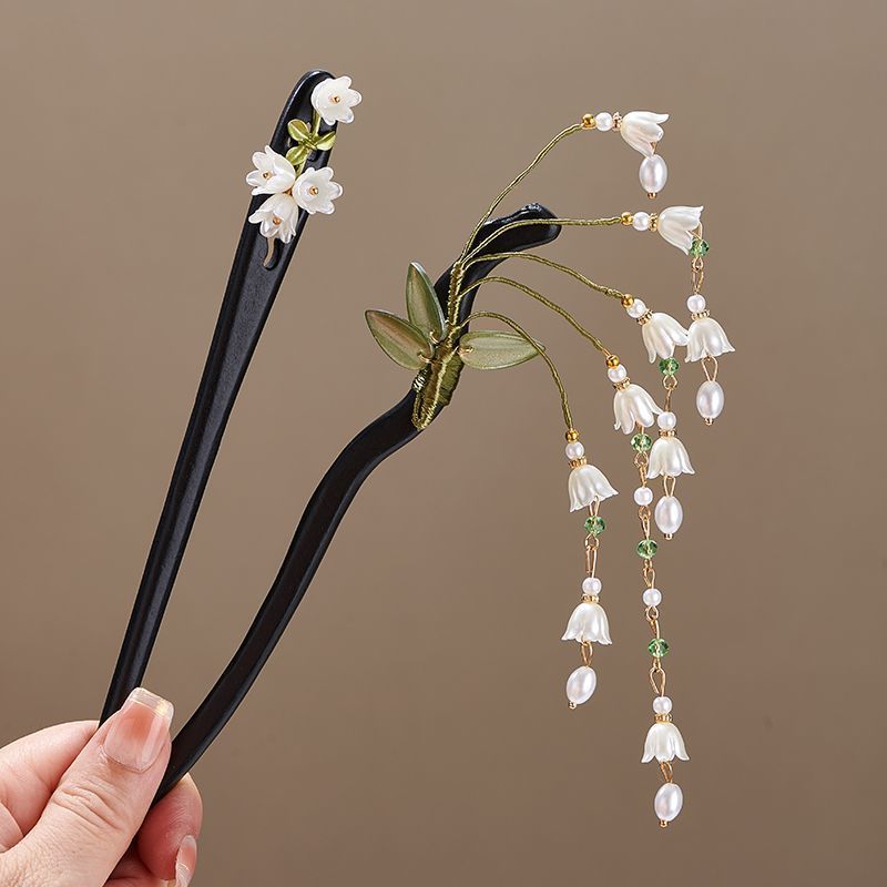 木製フラワーヘアピンヴィンテージ Convallaria M - Hair Care Ingredients のレビューと価格