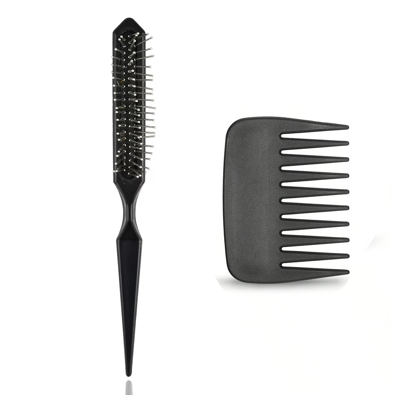 2個入り小型ワイドトゥースコームセット、厚い巻き毛やウェーブ - Detangling Wide Comb のレビューと価格
