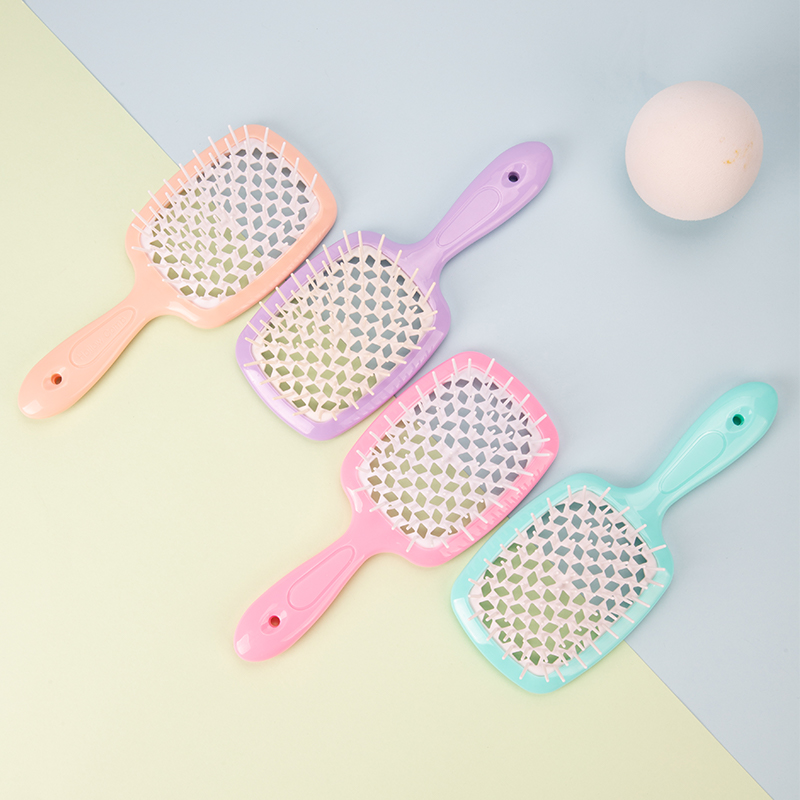 広い歯エアクッションコーム女性頭皮マッサージコームヘアブラシ - Detangling Wide Comb のレビューと価格