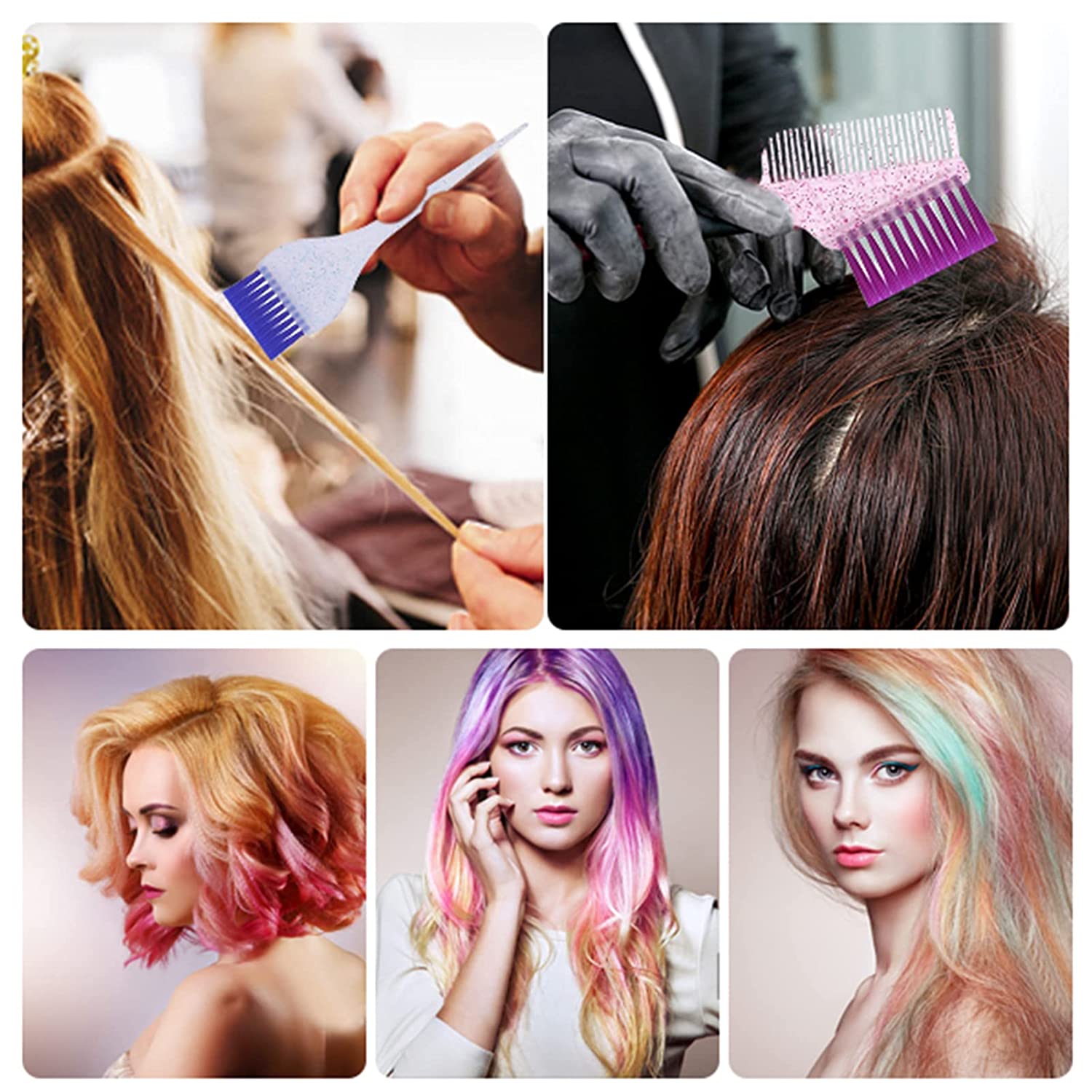 プロの染料ヘアブラシサロンミニノンスリップカラークリームブラ - Hair Care Lotion のレビューと価格
