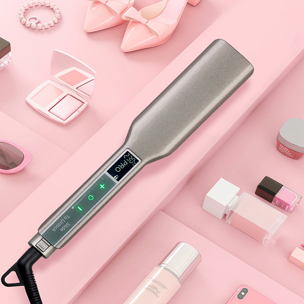 ストレートヘアアイロンスマートタッチディスプレイ液晶disp - Detangling Wide Comb のレビューと価格