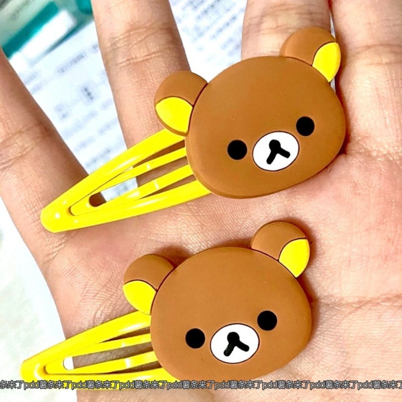 かわいいリラックマ漫画ヘアクリップ日本韓国スタイル人形前髪ヘ - Hair Care Ingredients のレビューと価格